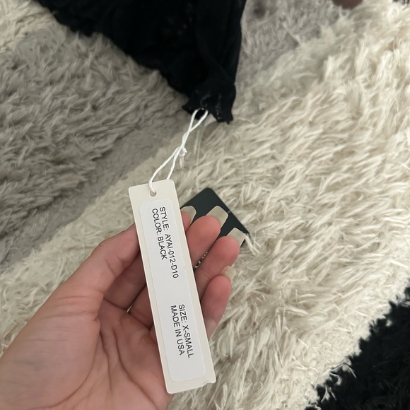 ARE YOU AM I Black Sheer Lace Mini Dress - Picture 2 of 6